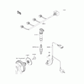 Схема вузла: Ignition system для Kawasaki ZR750 Z750R ABS