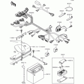 Схема узла: Электрооборудование для Kawasaki ZX900 Ninja ZX-9R