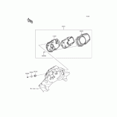Схема вузла: Приладова панель Kawasaki KLE250 Versys-X 250 ABS