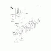 Схема узла: Коленчатый вал для Kawasaki ZR1100 Zephyr 1100RS