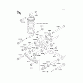 Схема узла: Подвеска для Kawasaki ZX600 Ninja ZX-6