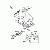 Схема вузла: Вихлопна система для Kawasaki ER650 ER-6N