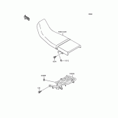Схема узла: Сиденье для Kawasaki KLE250 Anhelo