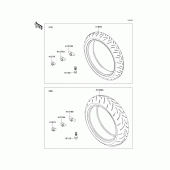 Схема узла: Шины для Kawasaki ZX600 Ninja ZX-6R