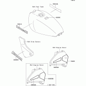Схема вузла: Decals(zr550-b3/b4/b5/b6) для Kawasaki ZR550 Zephyr