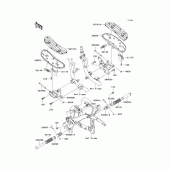 Схема вузла: Підніжки для Kawasaki VN900 Vulcan 900 Classic LT