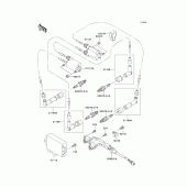 Схема вузла: Система запалювання для Kawasaki VN1500 VN1500 Classic Tourer