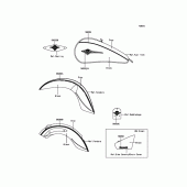 Схема вузла: Decals(Gray/Black) для Kawasaki VN900 Vulcan 900 Classic LT