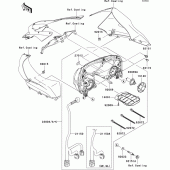 Схема вузла: Headlight(s) для Kawasaki ZX1000 Ninja ZX-10R