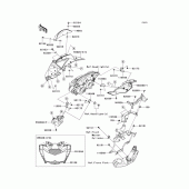 Схема узла: Облицовочные элементы для Kawasaki ZR750 Z750R