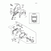 Схема узла: Head lamp(1/2) для Kawasaki KL250 KLR250