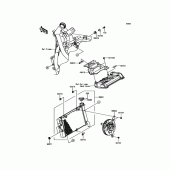 Схема узла: Радиатор для Kawasaki EN650 Vulcan S