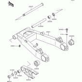 Схема вузла: Swing arm для Kawasaki ZR750 Zephyr