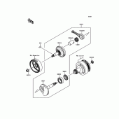 Схема вузла: Колінчастий вал для Kawasaki KLX110 KLX110