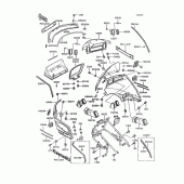 Схема вузла: Cowling(1/2)(zg1200-b6/b7) для Kawasaki ZG1200 Voyager XII