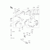 Схема вузла: Ignition switch/locks/reflectors для Kawasaki VN800 Vulcan 800 Classic