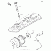 Схема вузла: Ignition System для Kawasaki ZX1000 Ninja 1000 ABS