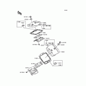 Схема вузла: Клапанна кришка для Kawasaki VN400 Vulcan Classic