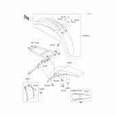 Схема узла: Крыло для Kawasaki KX250/ KX252 KX250