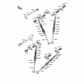 Схема вузла: Клапан для Kawasaki VN1500 Vulcan 88