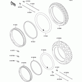 Схема вузла: Шини для Kawasaki VN800 Vulcan 800