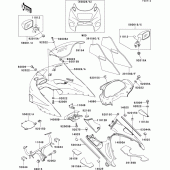 Схема вузла: Cowling(1/2)(zx1100-d6) для Kawasaki ZX1100 ZZ-R1100