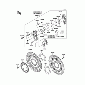 Схема узла: Передний тормоз для Kawasaki KLZ1000 Versys 1000