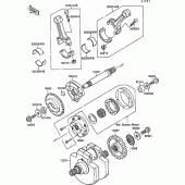 Схема узла: Коленчатый вал для Kawasaki VN1500 VN-15 SE