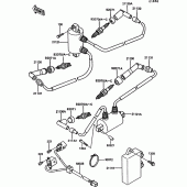 Схема вузла: Ignition system для Kawasaki VN750 VN750 Twin