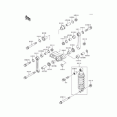Схема узла: Подвеска/амортизатор для Kawasaki EX250 Ninja 250