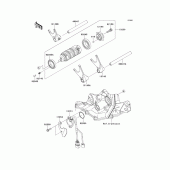 Схема вузла: Gear change drum/shift fork(s) для Kawasaki ZX636 Ninja ZX-6R ABS