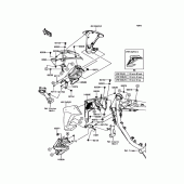 Схема вузла: Shroud для Kawasaki ZR900 Z900 ABS