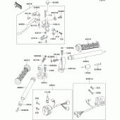 Схема вузла: Кермо & Пульт управління кермовим для Kawasaki EX500 EX500