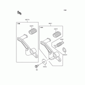 Схема вузла: Лапка гальма для Kawasaki EX250 ZZR250