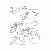 Схема узла: Крыло для Kawasaki ZR800 Z800