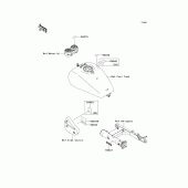 Схема узла: Информационные наклейки для Kawasaki VN1600 Vulcan 1600 Mean Streak