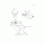 Схема вузла: Decals(ebony)(kaf) для Kawasaki EX250 Ninja 250R