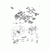 Схема узла: Электрооборудование для Kawasaki ZG1000 Concours