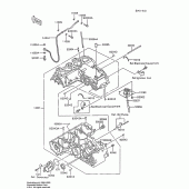 Схема узла: Картер двигателя для Kawasaki ZX600 Ninja 600R