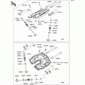 Схема узла: Клапан(ы) для Kawasaki VN2000 VN2000 Classic
