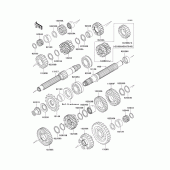 Схема узла: Трансмиссия для Kawasaki ZX636 Ninja ZX-6R