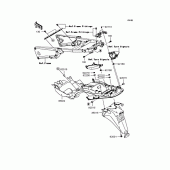 Схема узла: Заднее крыло (s) для Kawasaki ZX1400 ZZR1400