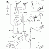 Схема вузла: Ignition switch(1/2)(b3h/b4h) для Kawasaki ZX1200 Ninja ZX-12R