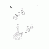 Схема вузла: Колінчастий вал для Kawasaki KLX300R