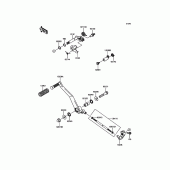 Схема узла: Переключатель передач для Kawasaki VN900 Vulcan 900 Custom