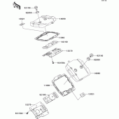 Схема вузла: Клапанна кришка для Kawasaki VN800 Vulcan 800