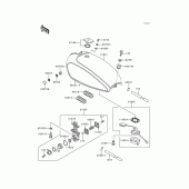 Схема вузла: Паливний бак для Kawasaki KZ1000 Police