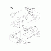 Схема вузла: Поворотники для Kawasaki VN1500 VN1500 Classic Tourer