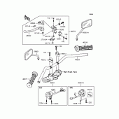 Схема узла: Руль для Kawasaki BJ250 Estrella