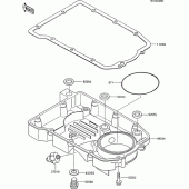 Схема вузла: Oil pan для Kawasaki ZX600 GPX600R